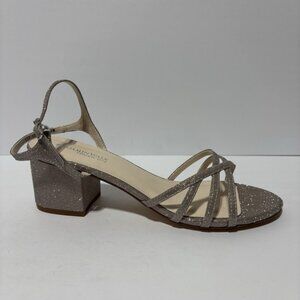 Touch Ups Women’s Delilah Champagne Block Heel Sandals, Size 9.5 W